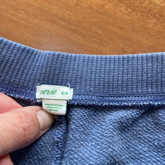 aerie Oversized Sweats Blue M - Picture 4 of 9